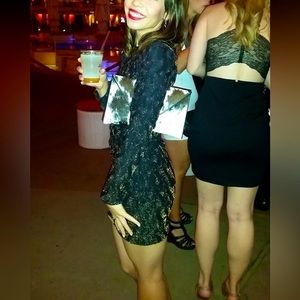 Zara W&B Bodycon Dress